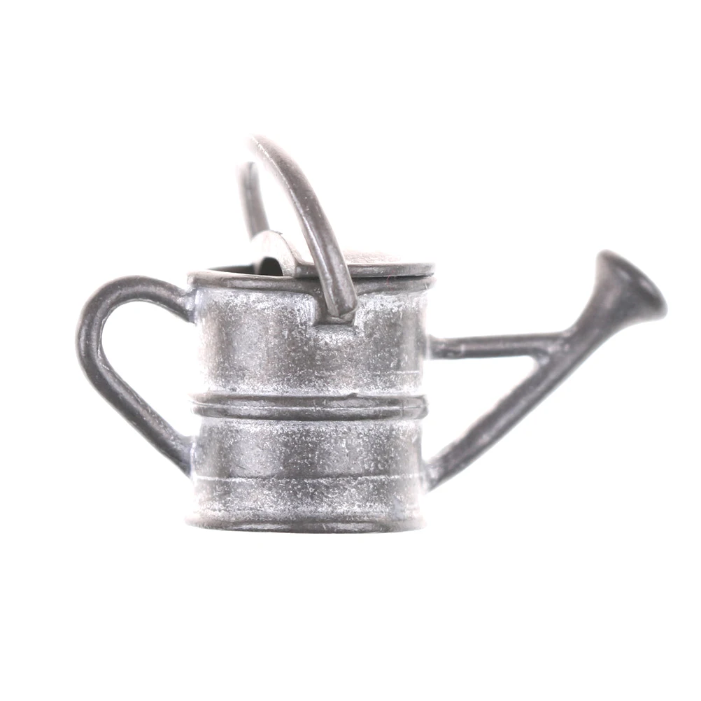 

1PCS Tin Metal Dollhouse Miniature Watering Can Handicrafts Model Dollhouse Accessories Classic Baby Toys Dollhouse Decoration