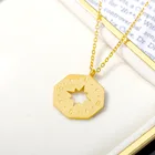 Ожерелье женское из нержавеющей стали с компасом