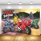 Ricky зум фон для фотосъемки Детский День Рождения Вечеринка фон для фотосъемки реквизит для фотостудии Декор баннер