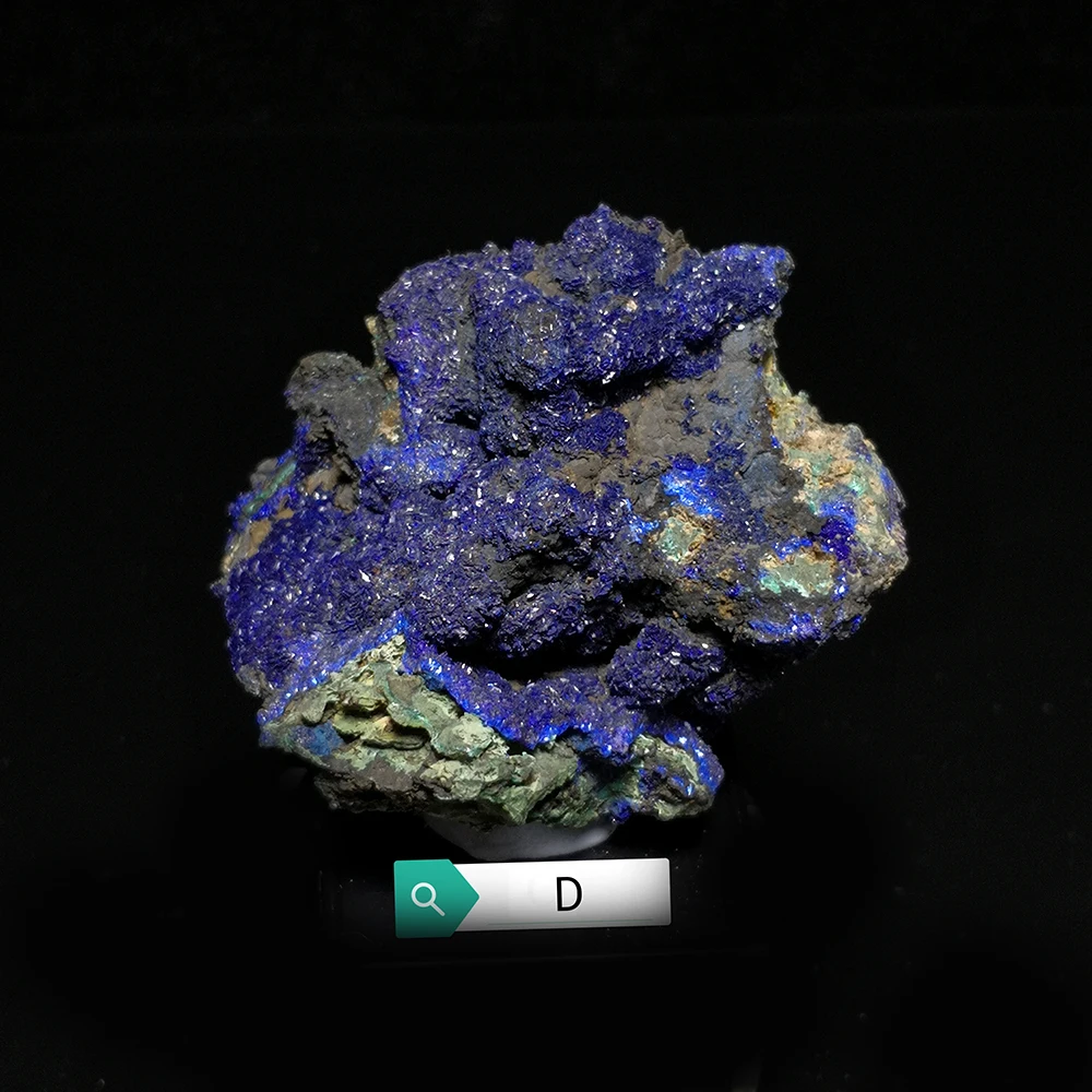 C4-2i2 натуральный малахит Азурит образец минерального кристалла из провинции