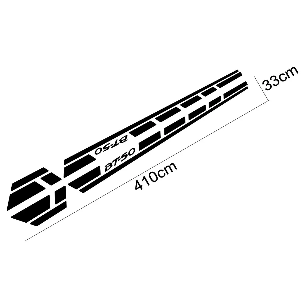 

For Mazda BT50 Stickers Pickup Door Side Skirt Stripes Decals Truck Graphics Vinyl Custom Letter Decor Cover Auto Accessories