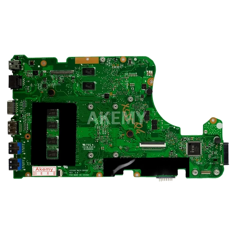 akemy for asus a555q x555qg x555bp x555b laptop motherboard a9 cpu cpu 8gb ram 2gb graphic mainboard free global shipping