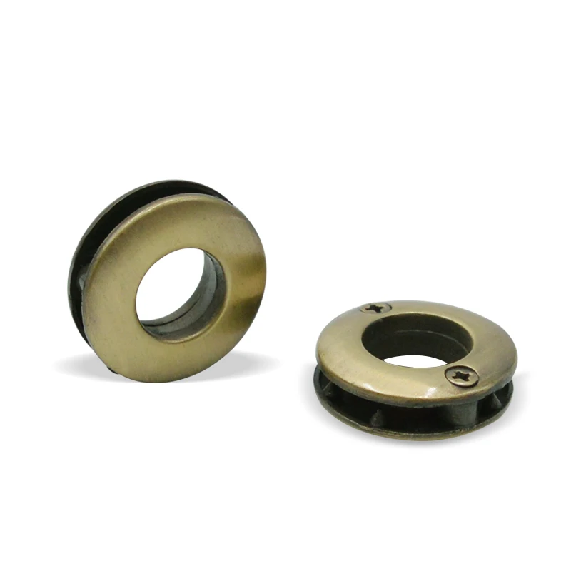 Copper 4 комплекта, внутренний 1 см, аксессуары для сумки DIY, винтовые люверсы, металлические люверсы круглой формы, металлическое кольцо clavus для сумочки, сумочки, фурнитура, запчасти - Цвет: Copper