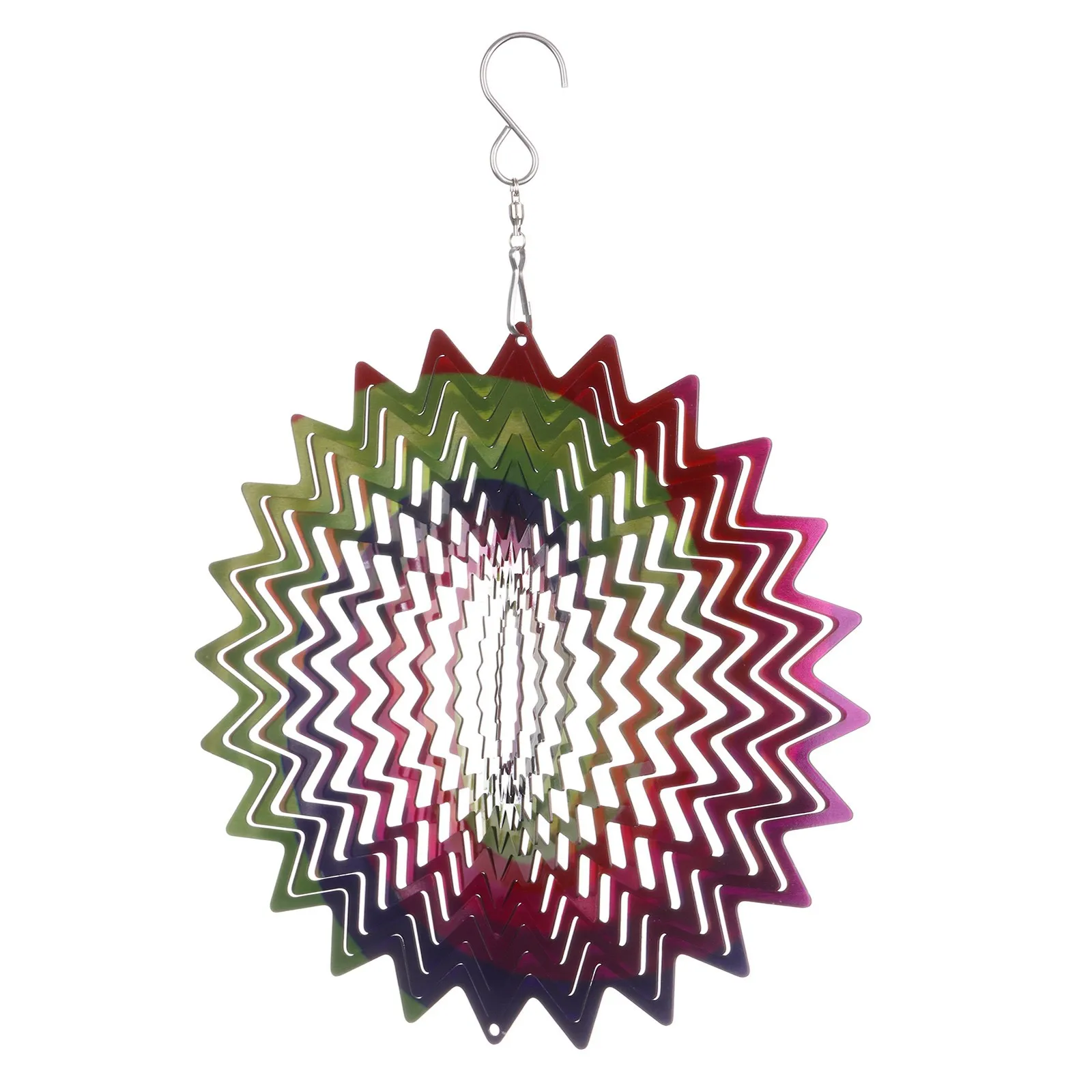 

Indoor Outdoor Garden Multicolor Home Decoration Ornament Hanging Decorations Wind Chimes Stainless Steel Wind Spinner Decor
