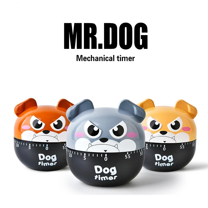 cartoon dog mechanical timer kitchen device gadget sets egg boiling cooking countdown temporizador cocina minuteur cuisine free global shipping