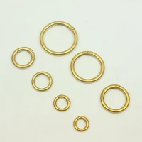 5pcs 10131619253138mm old gold spring o ring buckles openable keyring clasp clip bag belt leather craft diy bag parts