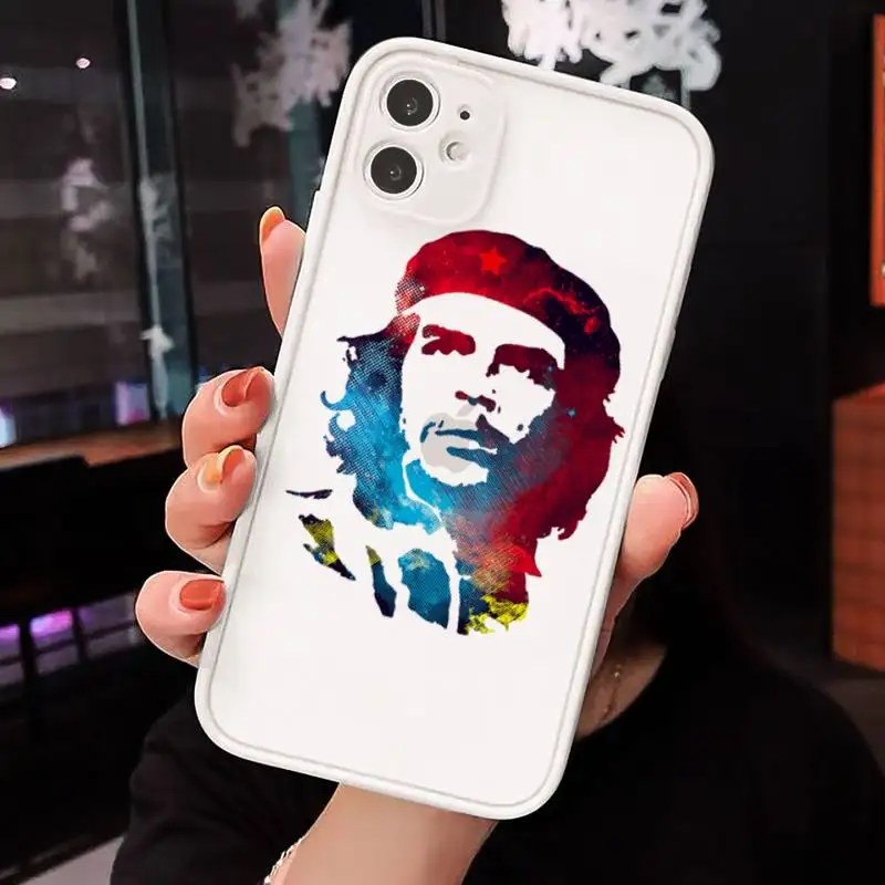 

Che Guevara Phone Cases Matte transparent For White iPhone 12 Mini 11 Pro XR XS Max 7 8 Plus X Back Cover