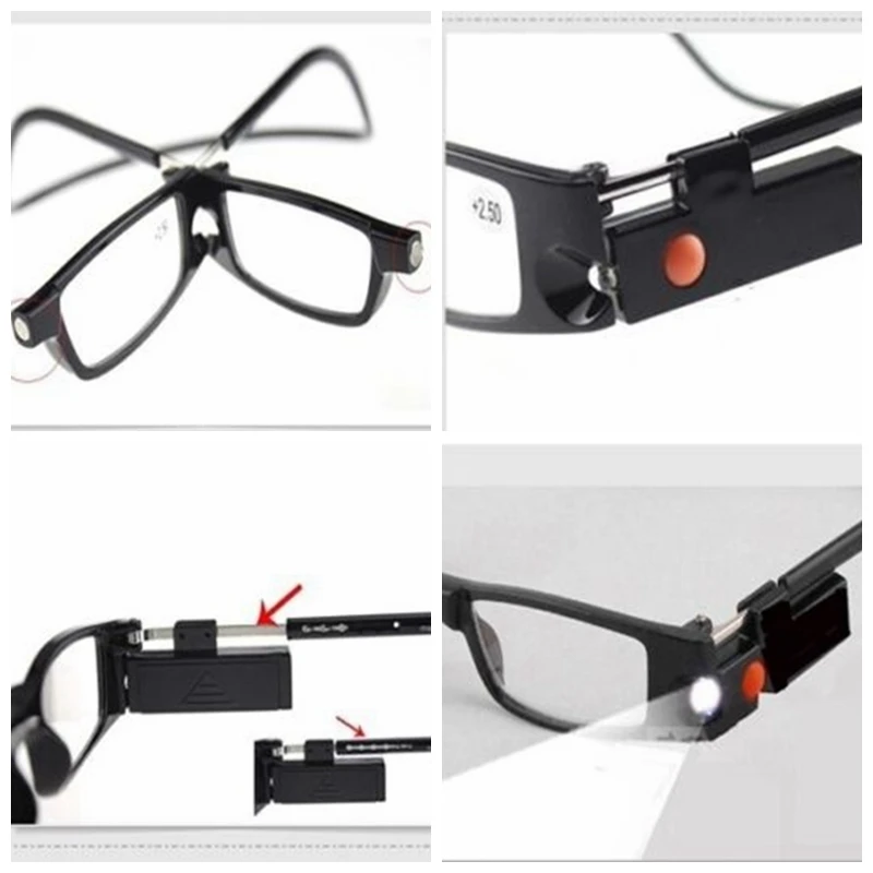 PANDER магнитная шея Висячие очки для чтения мужской светодиодный светильник