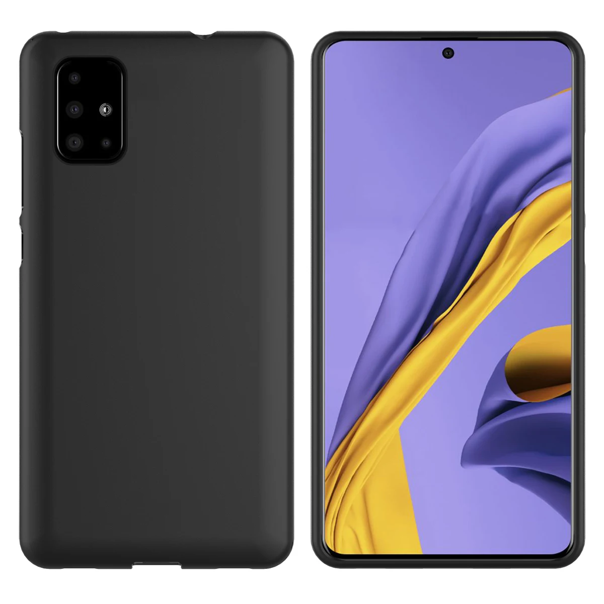 Чехол для Samsung Galaxy A51 силиконовый мягкий бампер из ТПУ защитный противоударный