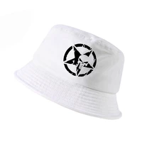 hero usa punisher skull logo bucket hat summer shade sports fisherman hats high quality unisex panama fishing cap bone