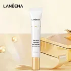 LANBENA эссенция для глаз 24k золотой пептид против старения против морщин улучшение тонких линий удаление темных кругов мешки для глаз уход за кожей с сывороткой