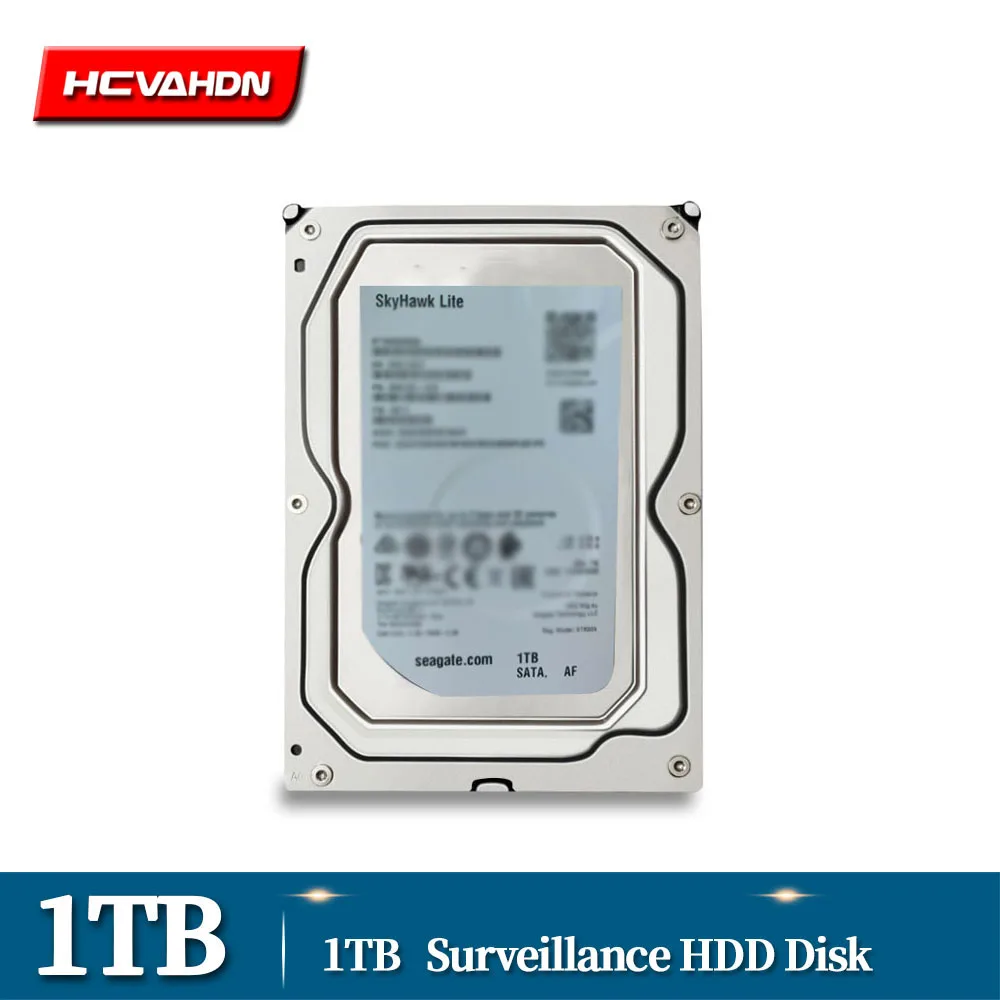 

HCVAHDN 1TB Surveillance Internal Hard Drive Disk 3.5" 64M Cache SATA III 6Gb/s 1T 1000GB HDD HD Harddisk for CCTV DVR NVR