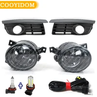 2pcs New Front Bumper Halogen Fog Lamp Fog Light cover and wire For VW Jetta V MK5 2006 2007 2008 2009 2010 2011 Car-styling