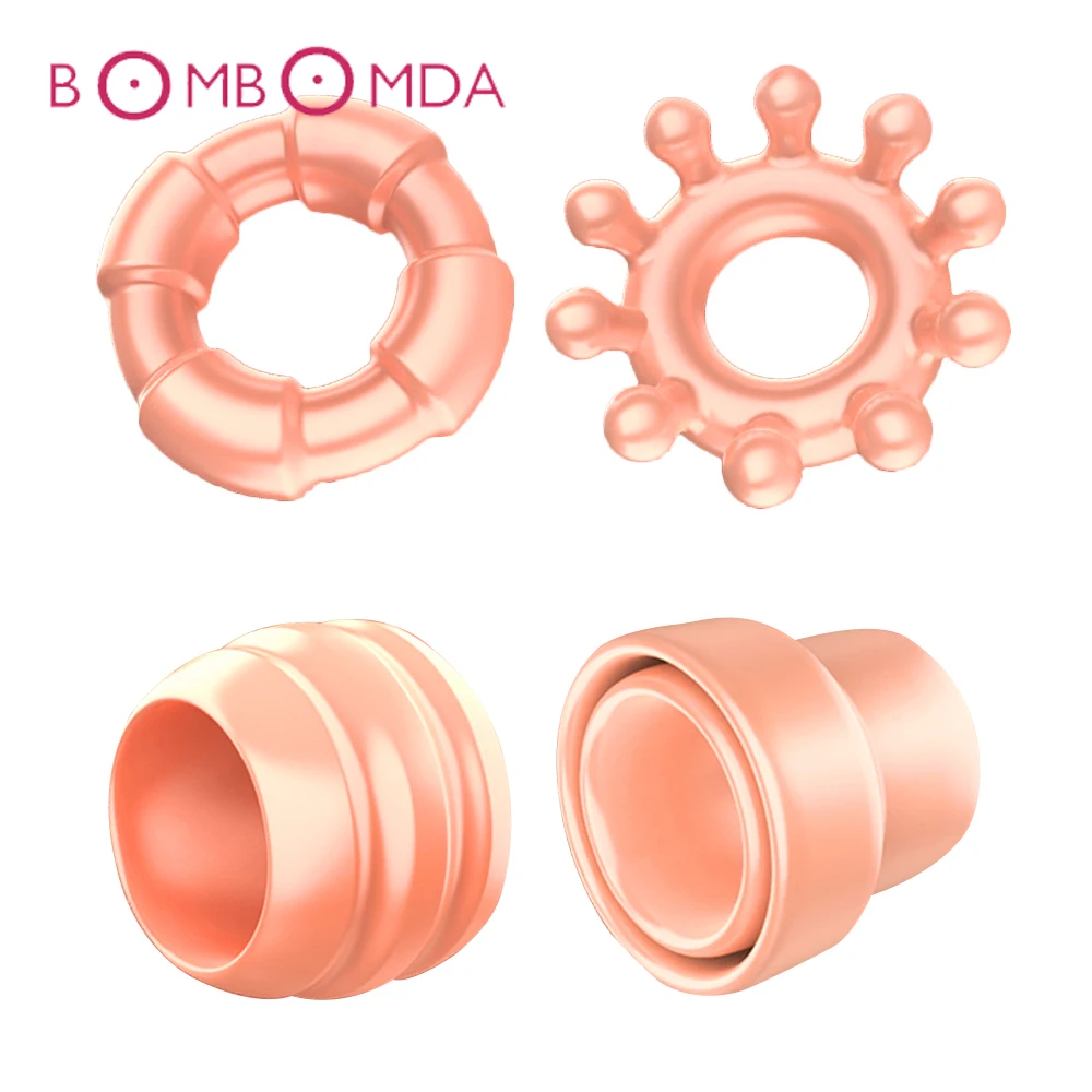 4 шт. Силиконовое кольцо для мужского пениса растягиватель эрекции увеличение