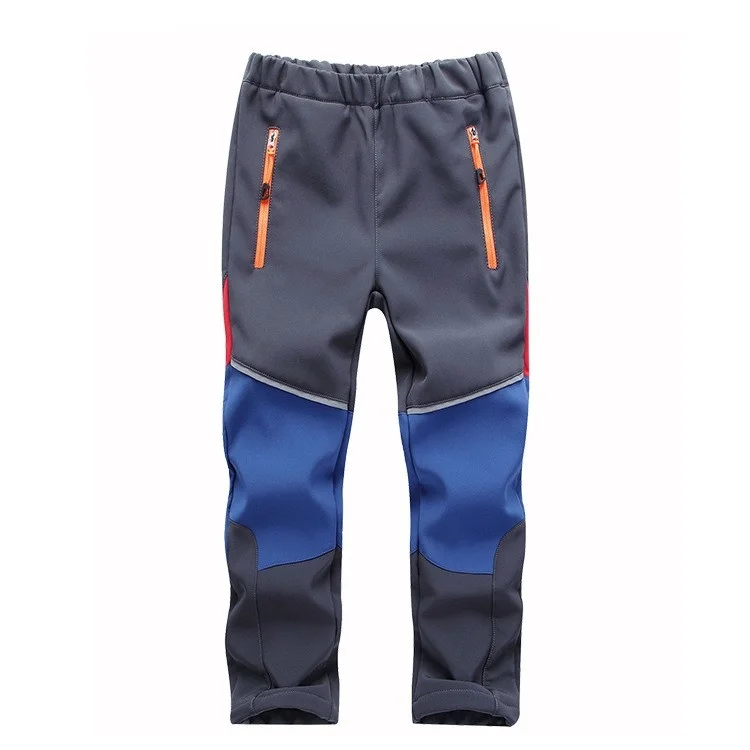 

Waterproof Boys Girls Pants Children Outerwear Warm Trousers Sporty Climbing Trousers For 5-14 Years Old