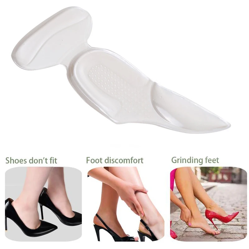 Силиконовые гелевые вставки для пяток захваты прокладки обуви женщин клейкие