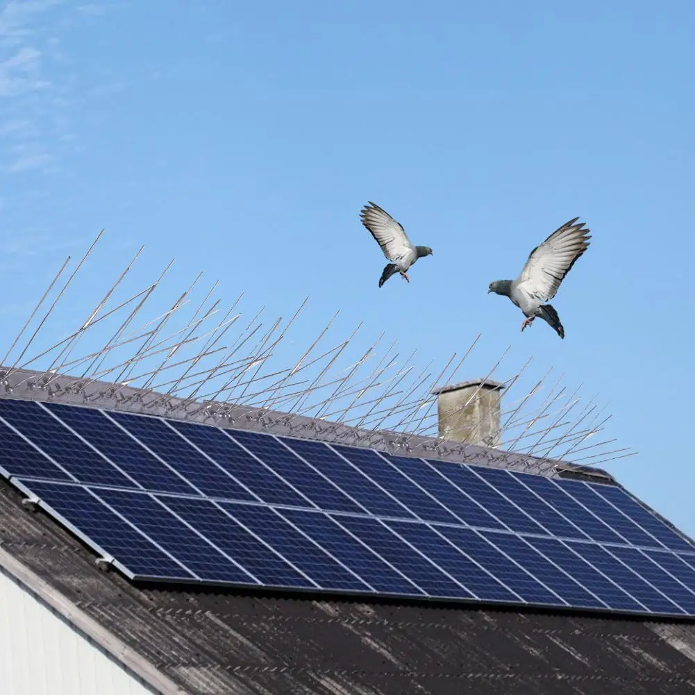 

16PCS Bird Spikes Stainless Steel Anti Bird Spikes Repellent Deterren For Outdoors Garden Prevent Birds