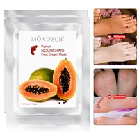 mondsub moisturizing foot mask socks exfoliation whitening deeply repair with natural papaya oil for remove dead dry feet skin