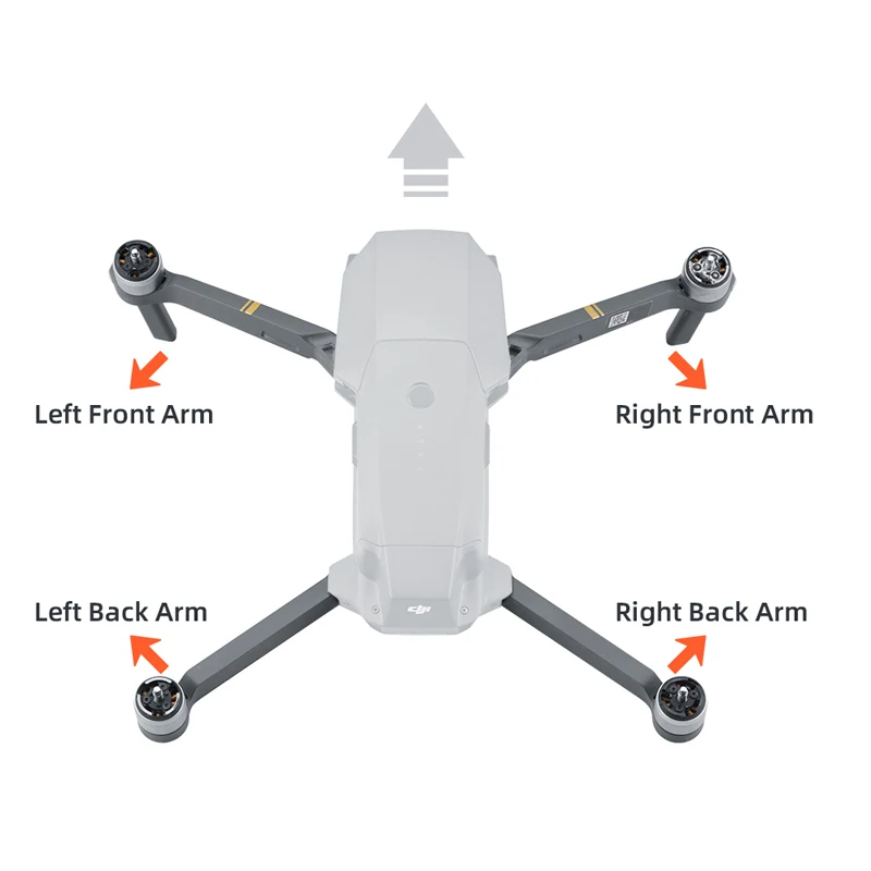 Совершенно новый рычаг двигателя для DJI Mavic Pro Platinum Корпус Корпуса дрона Верхняя