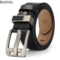 new mens 110 125cm long business pin buckle belt 3 8cm wide retro leisure high quality luxury leather belt