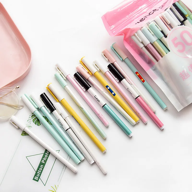 Нейтральная ручка для студентов используется подпись корейские канцелярские