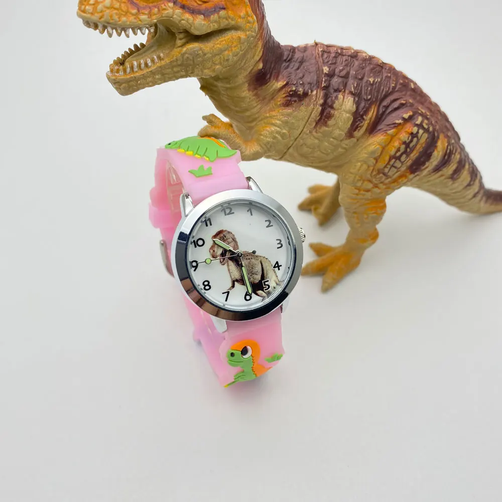

Hot Creative Brand Cartoon Kids Watches Boys Soft Silicone Round Dial Quartz Luminous Girl Baby Watch for Christmas Gifts