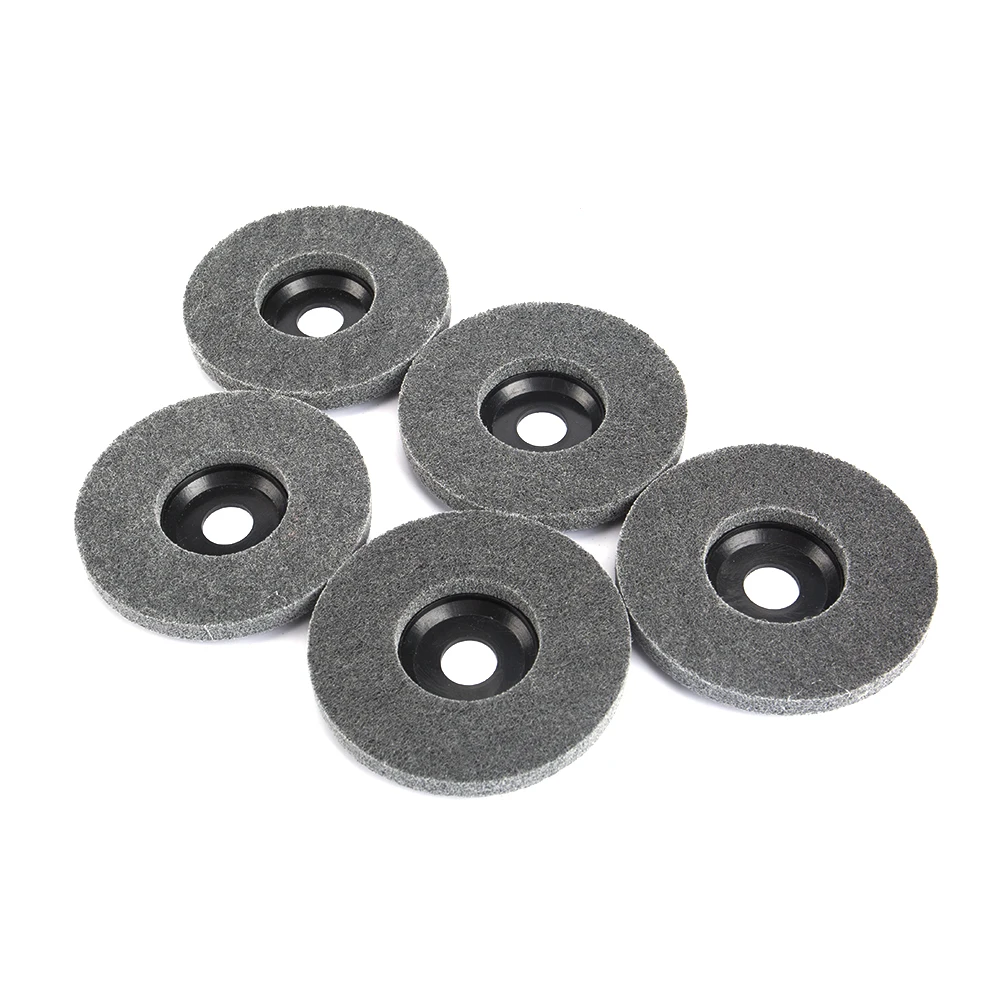 4,5 Zoll 125mm 5 Zoll Nylonfaser-Poliers cheibe Vlies-Schleif scheibe 7/8mm Bohrung "Schleif poliers cheibe für Metall – Detail 7