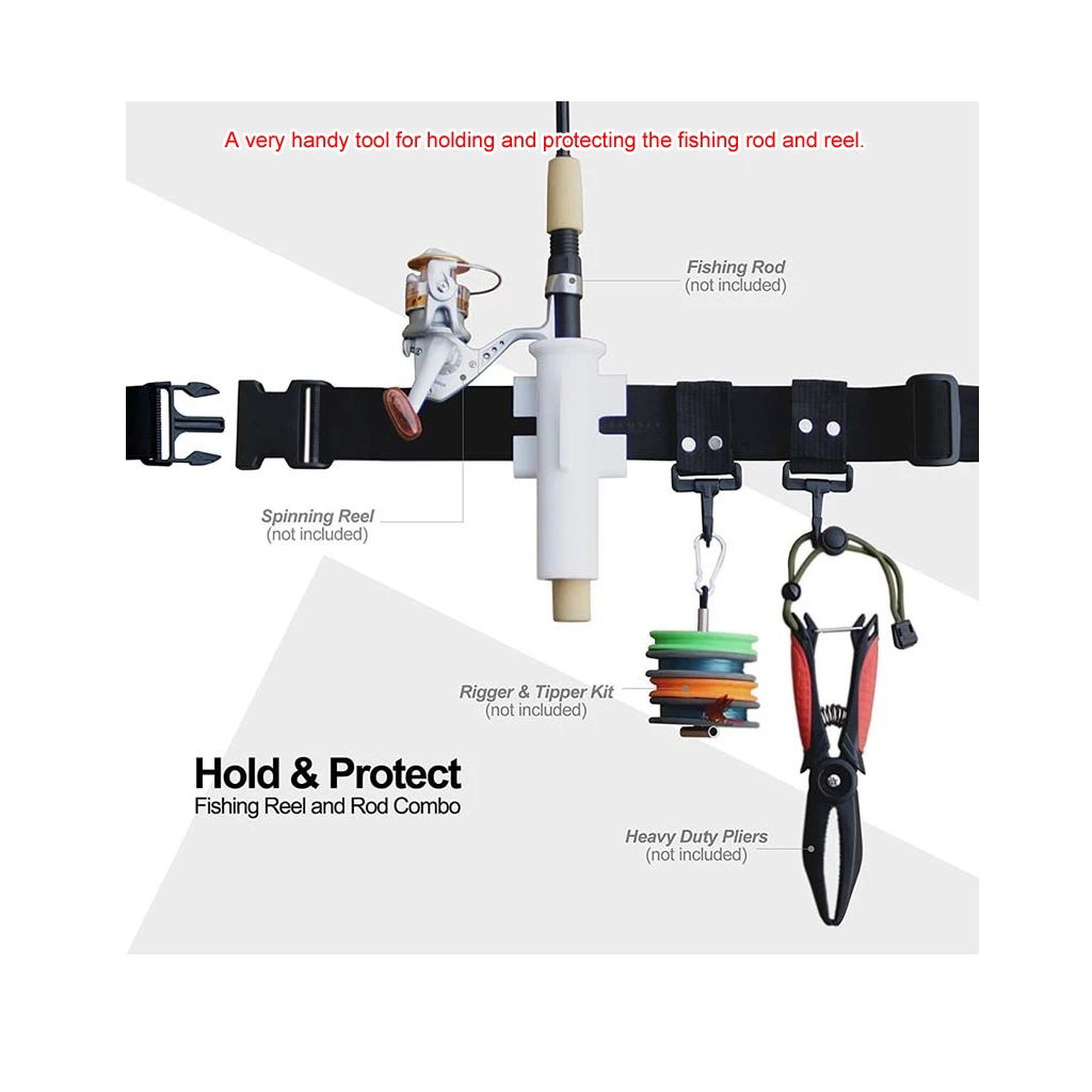 

Fishing Tackle Waist Gimbal Fishing Belt Rod Holder Adjustable Stand Up Gimble Fighting Belt Boat Fishing Rod Pole Stand Bracket
