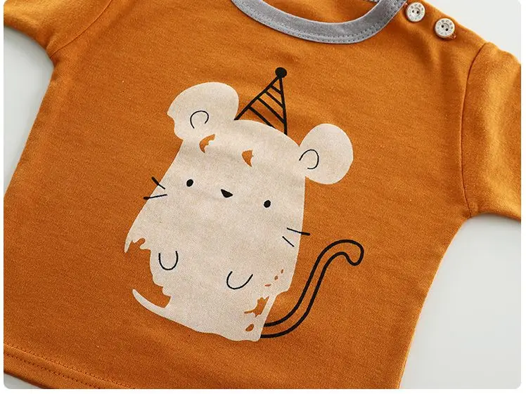 CYSINCOS Spring Autumn Boys Clothing Sets Cotton Long Sleeve T-shirt Pant Suit Children Cartoon Pattern Clothes Pullovers Outfit | Детская