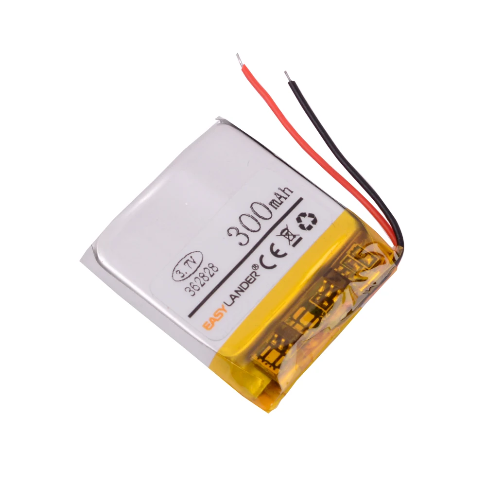 Литий-ионные аккумуляторы 362828 300 мАч MP3 DIY подарок/игрушка Bluetooth голосовая запись камера видеорегистратор