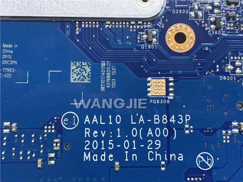 CN 0RC3PN RC3PN материнская плата для ноутбука 10 LA B843P w/ i7 5500U Dell Inspiron 15 5558 14 5458 17