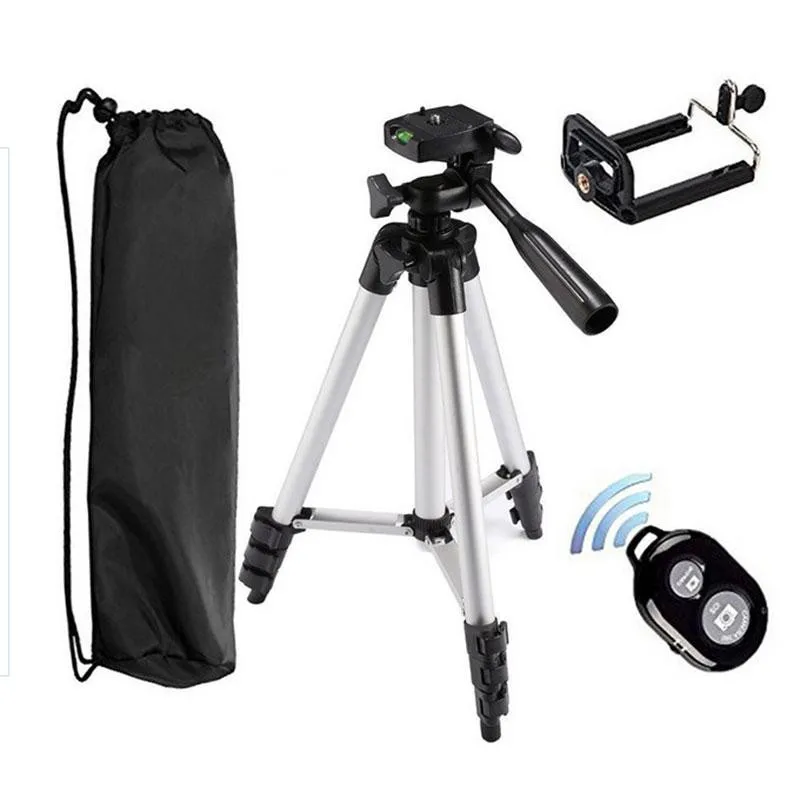 

Aluminum Long Tripods DSLR Camera Long Tripod Remote Control Self-Timer Adjustable Support For Phone Stand Holder