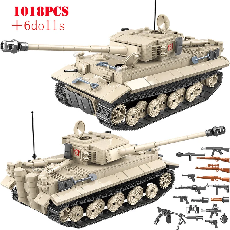 Конструктор Военный Танк тигра второй мировой войны военные фигурки армии