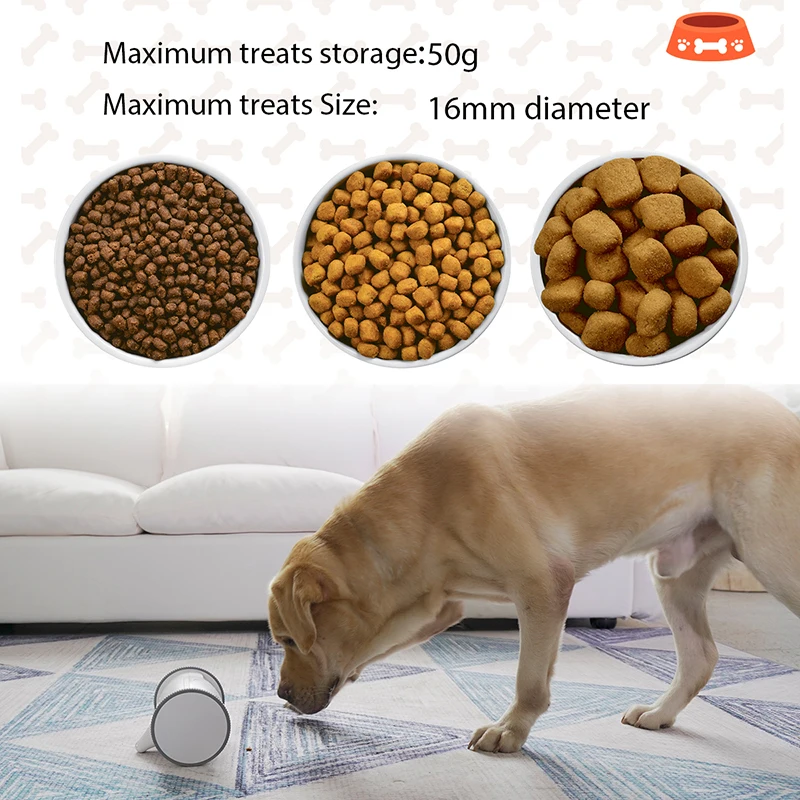 Robot b&uacute;ho de juguete inteligente para mascotas, c&aacute;mara Full HD con dispensador de golosinas, interactiva y Control m&oacute;vil para gatos a trav&eacute;s de la aplicaci&oacute;n, nuevo-3