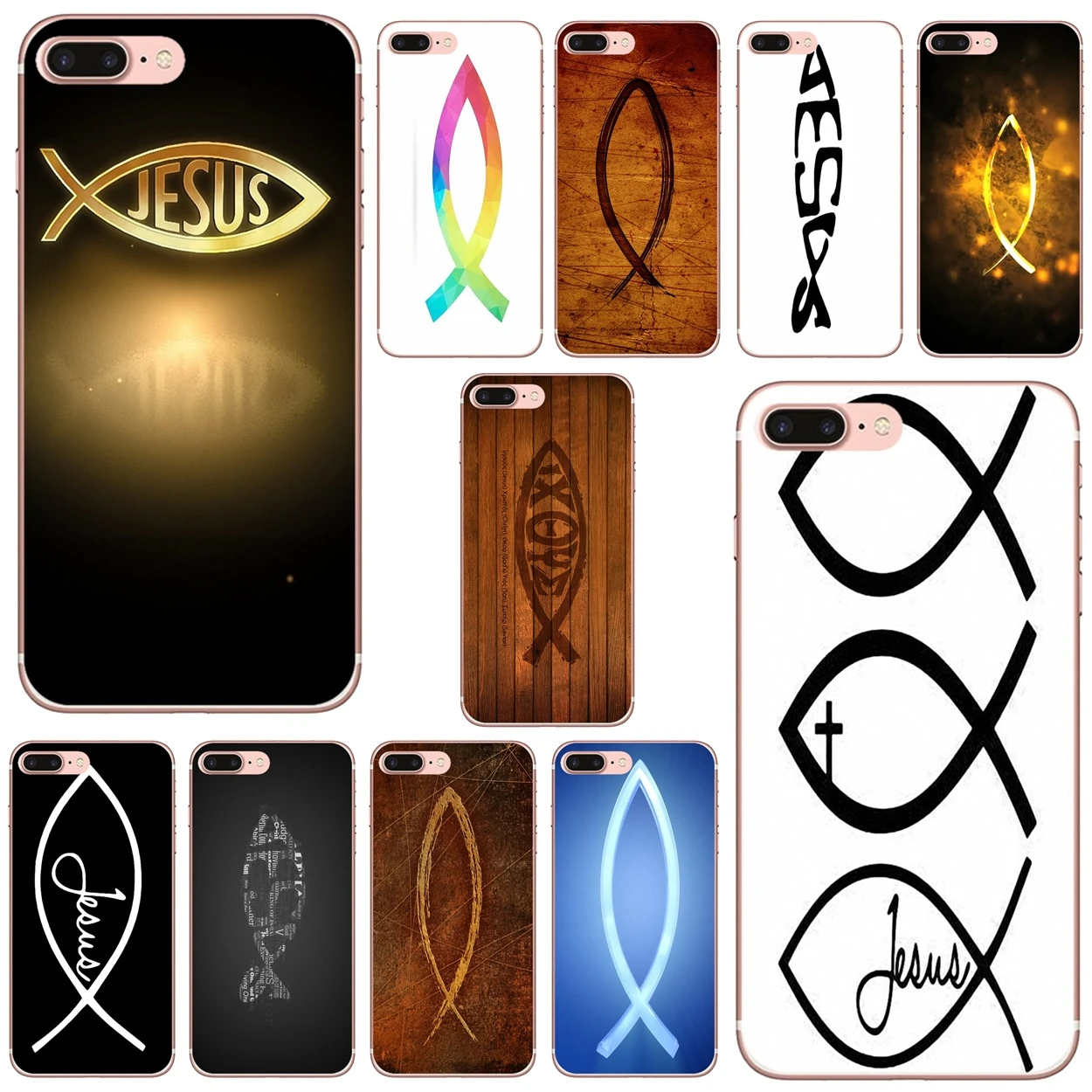 Мягкий чехол с изображением символа Креста рыбы для Xiaomi Redmi Note 10 10s 3S 4 4X 5 6 6A 7 8 8T 7A 9