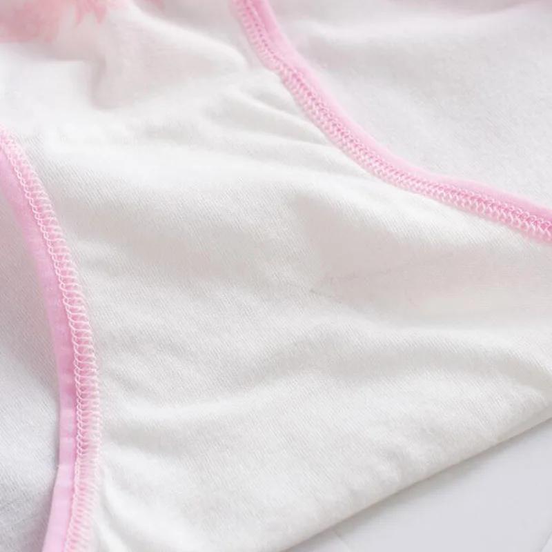 Новинка 4 шт. трусы с фламинго для подростков девочек удобные хлопковые детское