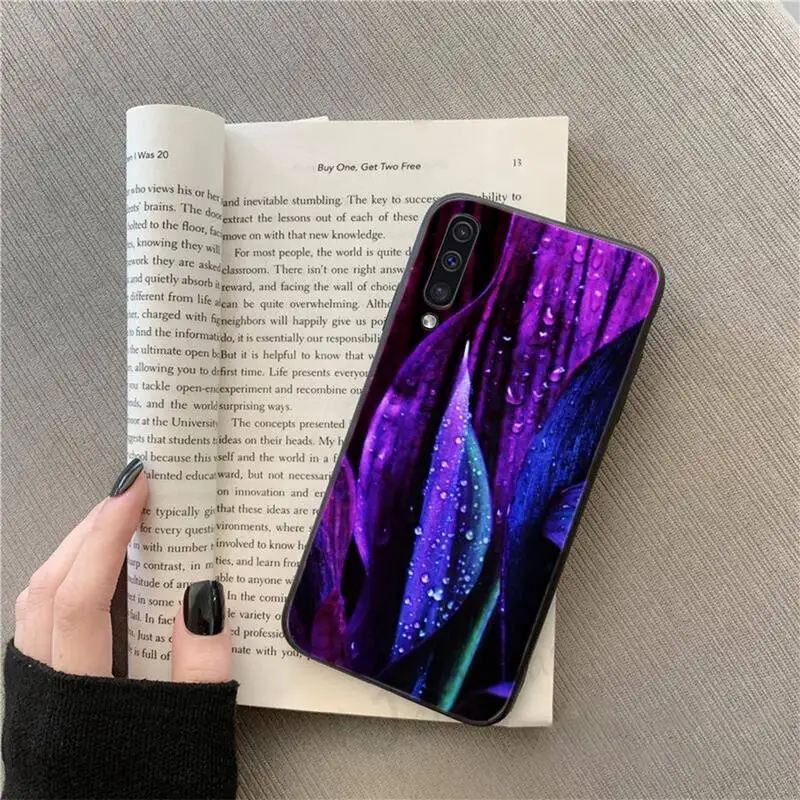 

infinity on purple Rose flower Phone Case For Samsung galaxy S 9 10 20 A 10 21 30 31 40 50 51 71 s note 20 j 4 2018 plus