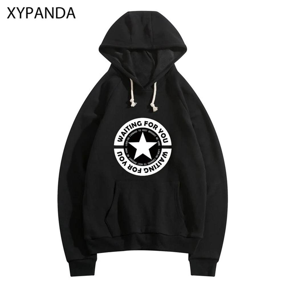 Мужская толстовка с капюшоном XYPANDA Pentagon Converse простая 2019|Мужские толстовки и