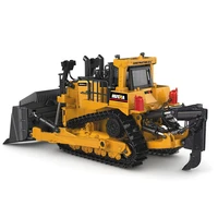 150 diecast model bulldozer high simulation metal crawler engineering car metal snow truck toys for boys kids hobby collection