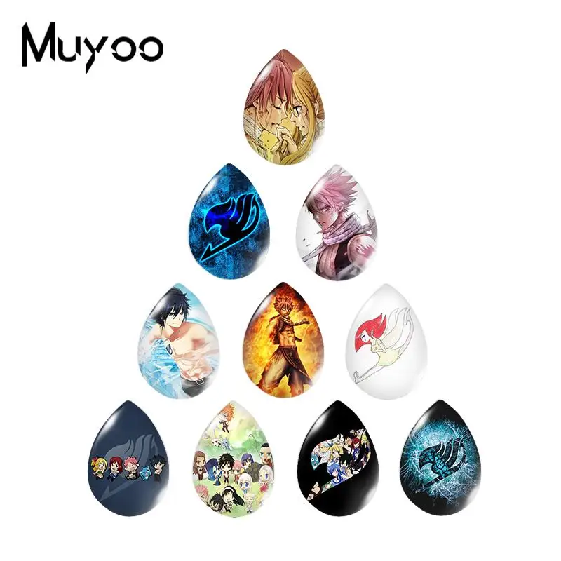 

Кабошон со сказочным хвостом, кабошон с логотипом аниме, Стеклянные Кабошоны, ручная работа, ювелирные изделия, 2019