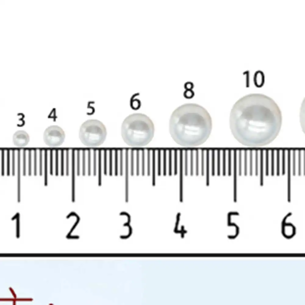 1200 шт разного размера искусственный жемчуг Круглые бусины чистый белый Dia