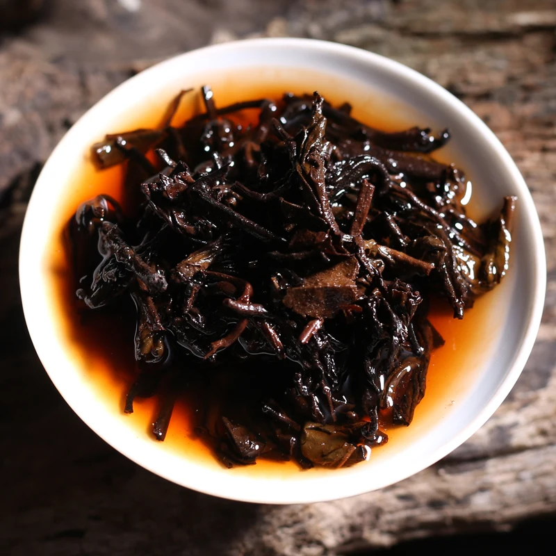 

Made in 1976 Yr Ripe Pu'er Tea 500g China Yunnan Oldest Pu-erh Down Three High Clear Fire Detoxification Beauty Pu-erh Tea