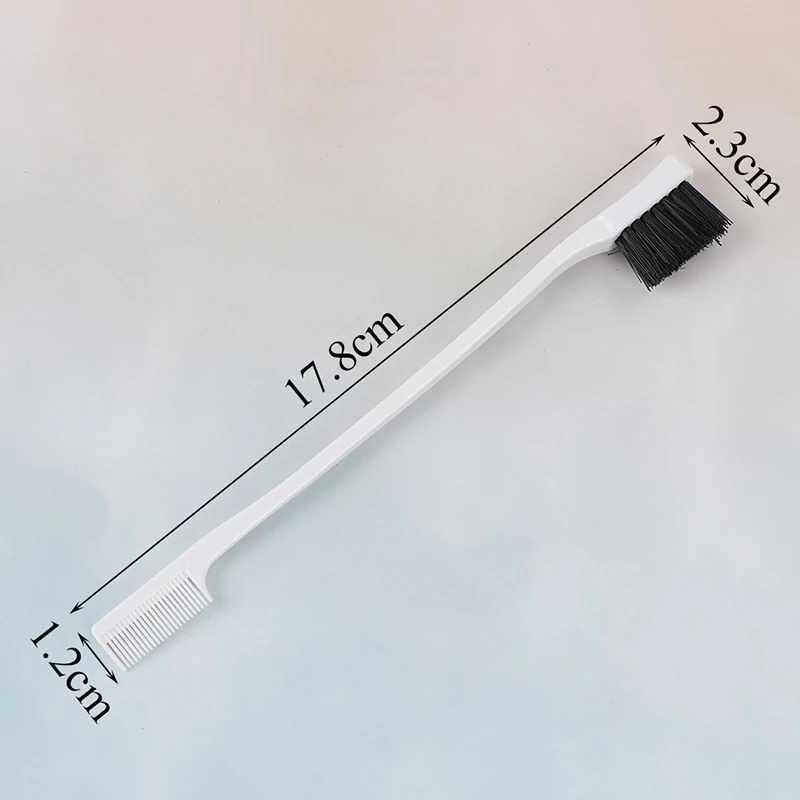 

Useful women edge control brush double sided comb hair gel smooth natural look