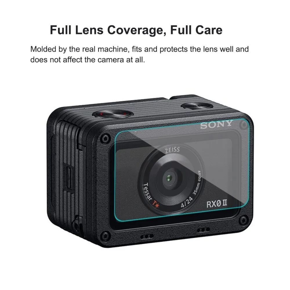 Front Lens &amp Back LCD Display Flexible Anti-fingerprint AF HD Film for Sony RX0 II Camera Screen Protector Accessories |
