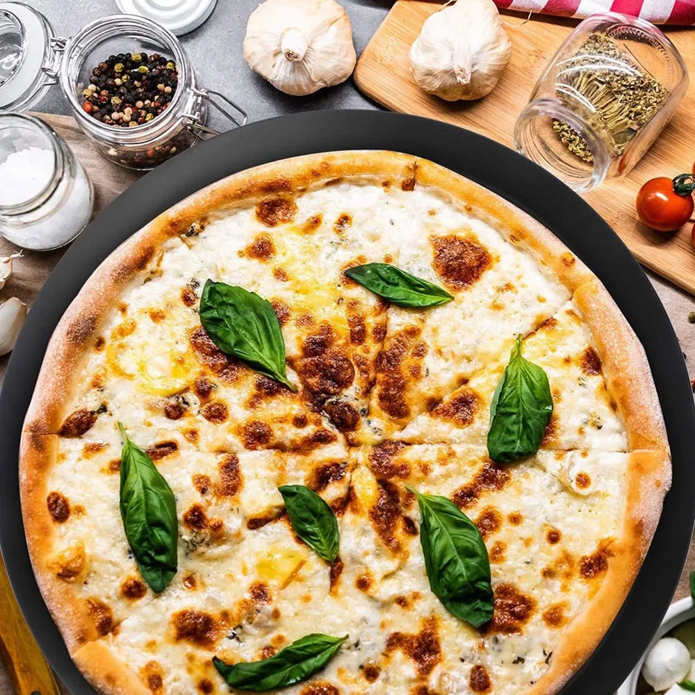 Нетоксичный и прочный круглый поднос для пиццы из алюминиевого сплава|Наборы