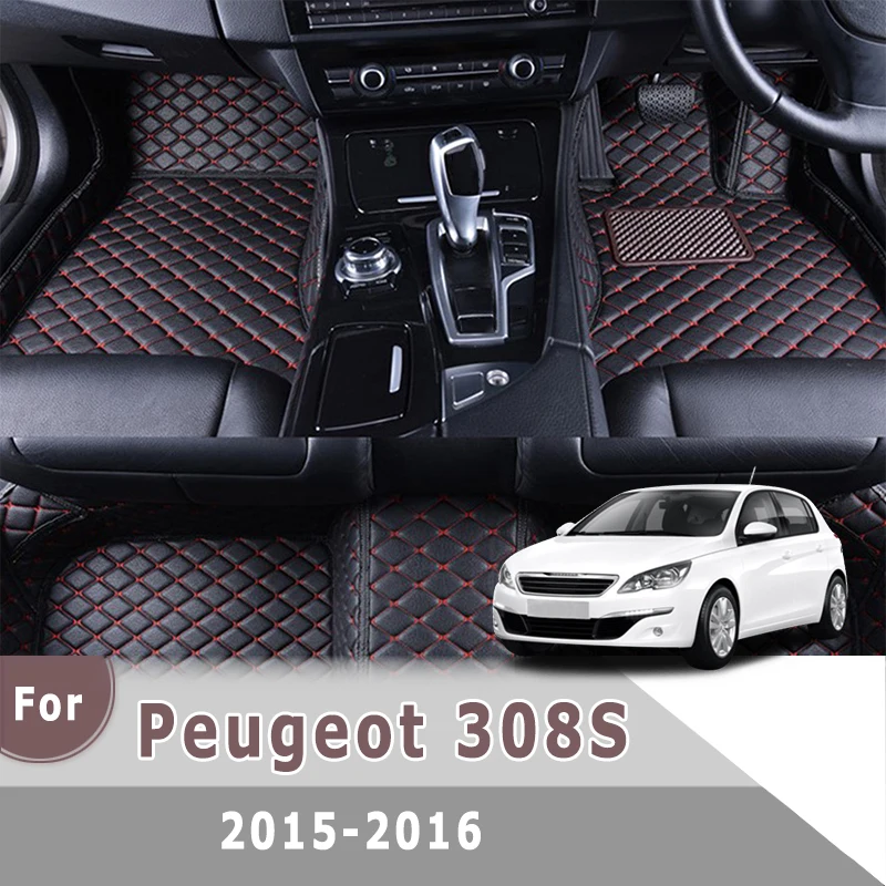 

RHD Carpets For Peugeot 308S 2015 2016 Car Floor Mats Auto Interior Accessories Weather Parts Styling Custom Covers Rugs