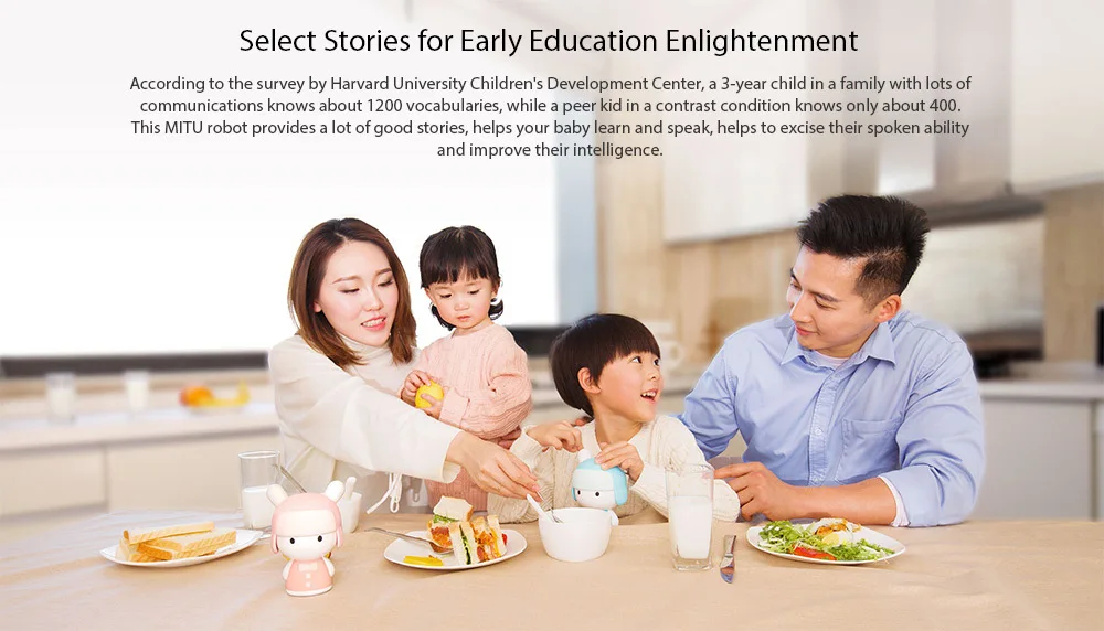 Xiaomi My Smart Story Теллер робот-игрушка 8gb Me Ni робот-динамик Xiaomi My фигурка робота подарок на день рождения детей