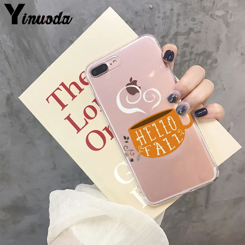 2 Yinuoda Тыква счастливый осень милые аксессуары для телефонов Чехол для Apple iPhone 8 7 6 6S Plus X XS max 5 5S SE XR чехол - Цвет: 2