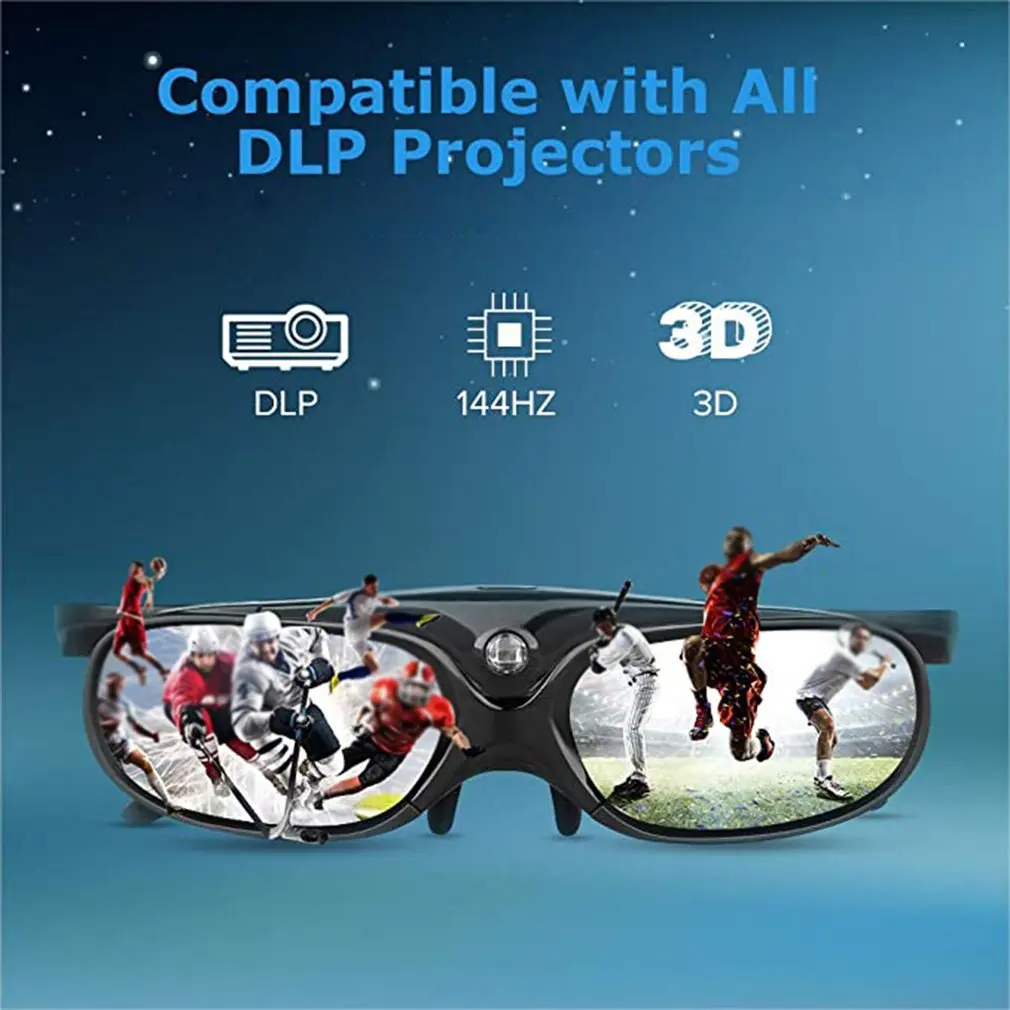 Проектор 3D очки активный затвор перезаряжаемый DLP-Link для всех DLP проекторов Optama Acer