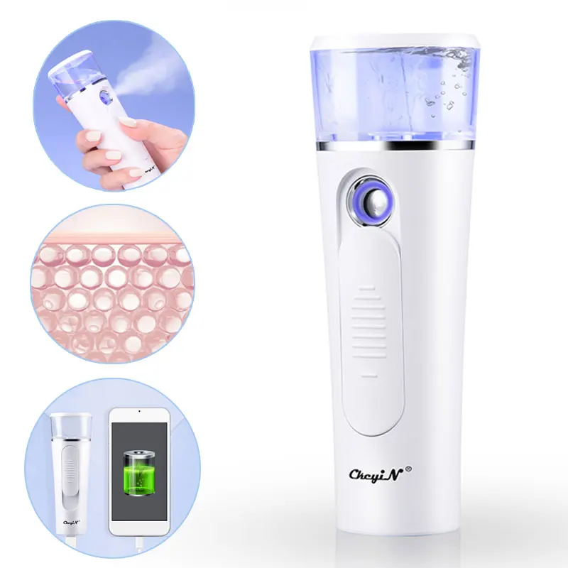 

CkeyiN Facial Steamer Mist Portable Nano Sprayer Beauty Care Tool Skin Moisturizing Spa USB Rechargeable Shrink Pore Power Bank